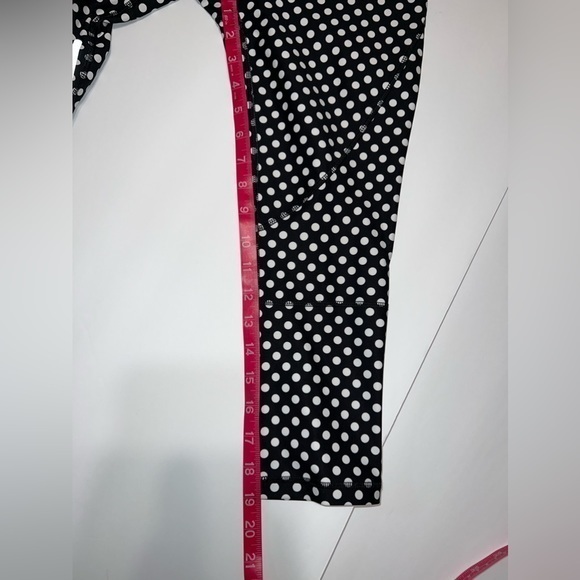C&C California small black and white polka‎ dot cropped leggings small - Picture 10 of 11